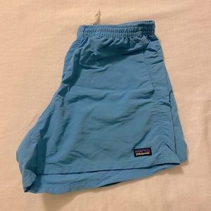 Patagonia women's baggies, 5" inseam, sky blue